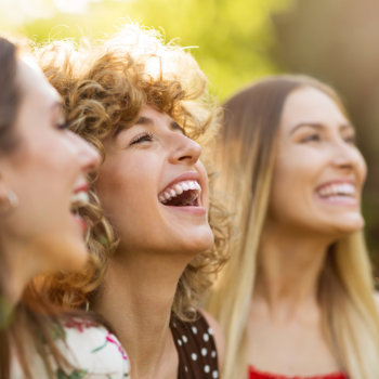 Group Of Three Female Friends