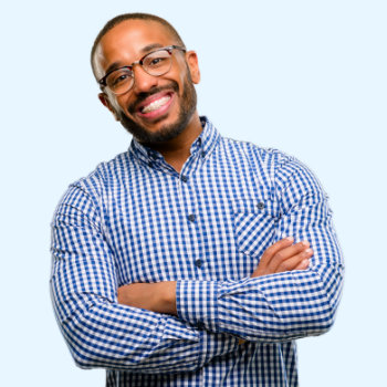 mature african american man with handsome smile